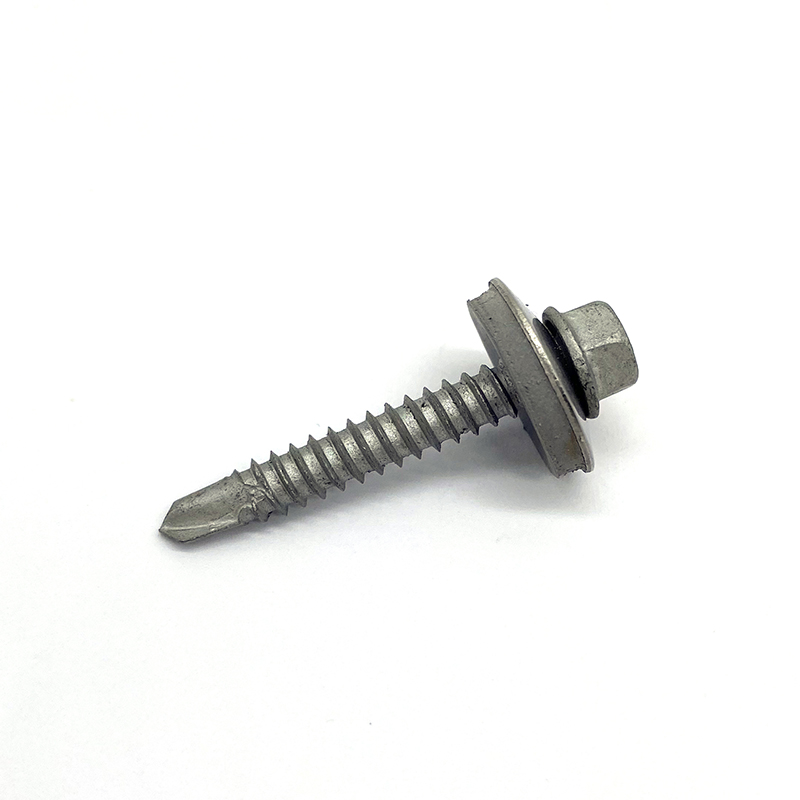 Stainless Steel 316 304 Scm435 Hexagon Flange Solar Photovoltaic System Drill Bi-metal Screw with EPDM Washer