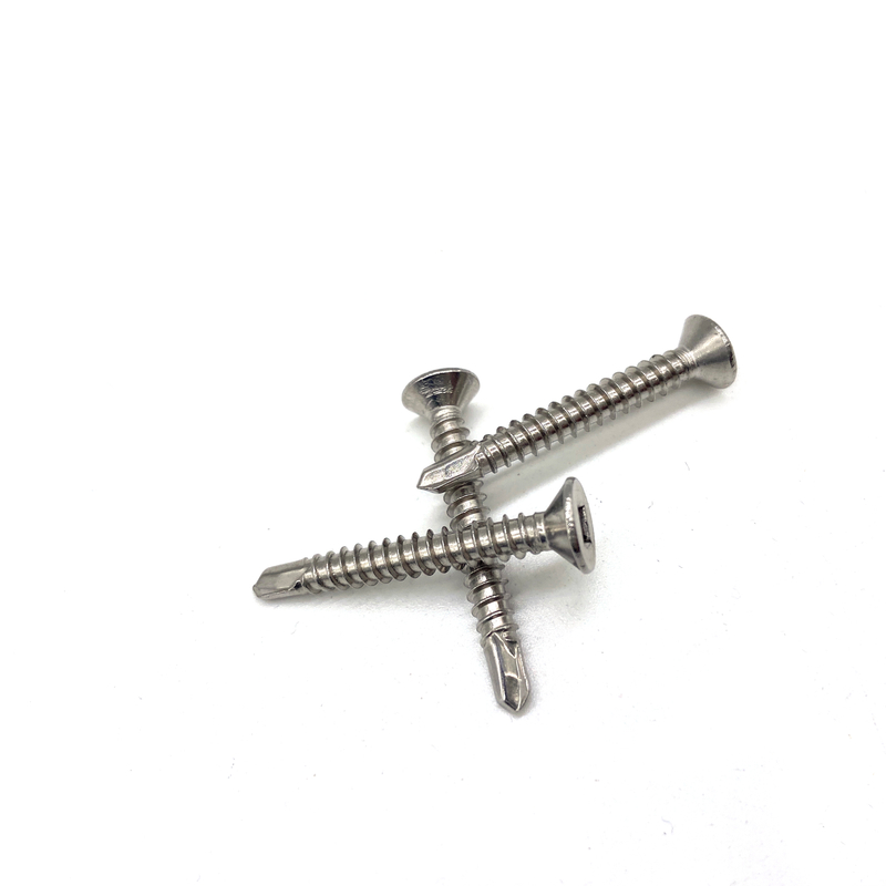 A2-70 A4-80 Stainless Steel 304 316 A2 A4 Countersunk Square Head Self Drilling Screws
