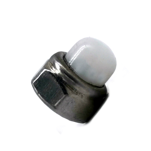 OEM Stainless Steel SS304 / 316 Hexagon Domed White Nylon Cap Nuts