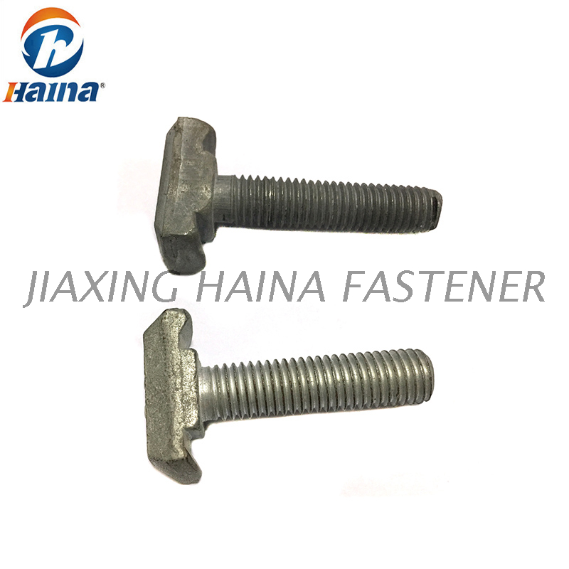 DIN 186 Grade 8.8 High Quality White Zinc Plated T Head Bolts