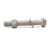 M16 M20 Carbon Steel Hot Dip Galvanized Hex Power Bolt And Nut with Plain Washer