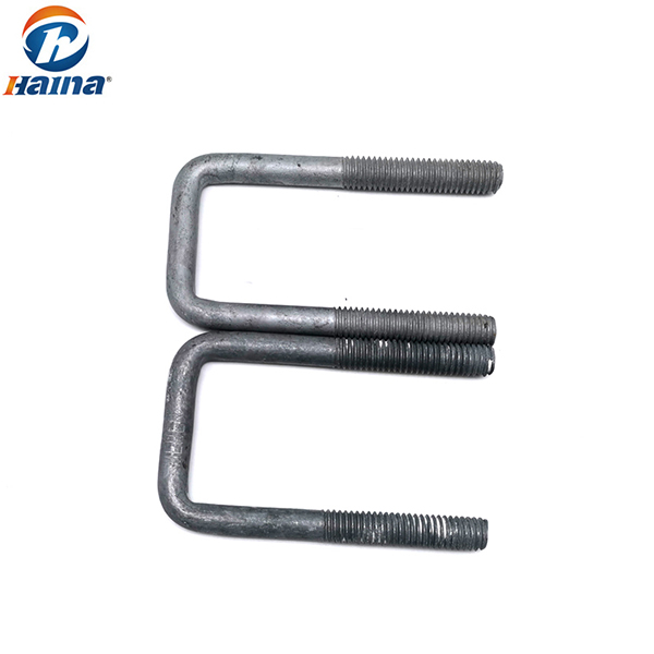 4.8/8.8 Grade Carbon Steel Hot DIP Galvanized Electric tower Fitting polishing HDG DIN3570 U Bolts with Nuts