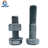 High Tension 4.8/8.8/6.8/10.9/12.9 grade Carbon Steel Hot DIP Galvanized HDG Hex Head Electric Tower Bolts for Foundation Construction