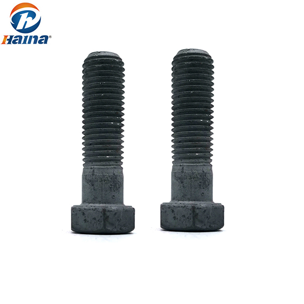 High Tension 4.8/8.8/6.8/10.9/12.9 grade Carbon Steel Hot DIP Galvanized HDG Hex Head Electric Tower Bolts for Foundation Construction