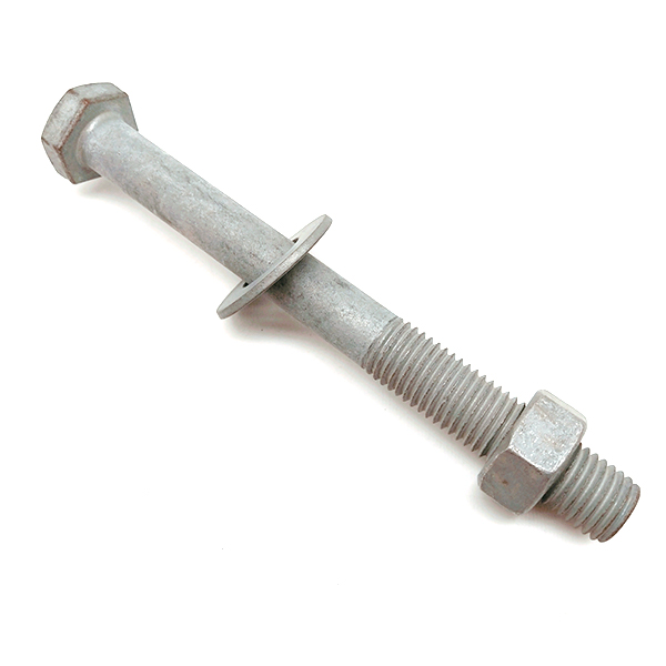 Hot Dip Galvanized Hex Bolt And Nut for Electric Equipment with Reduced Shank