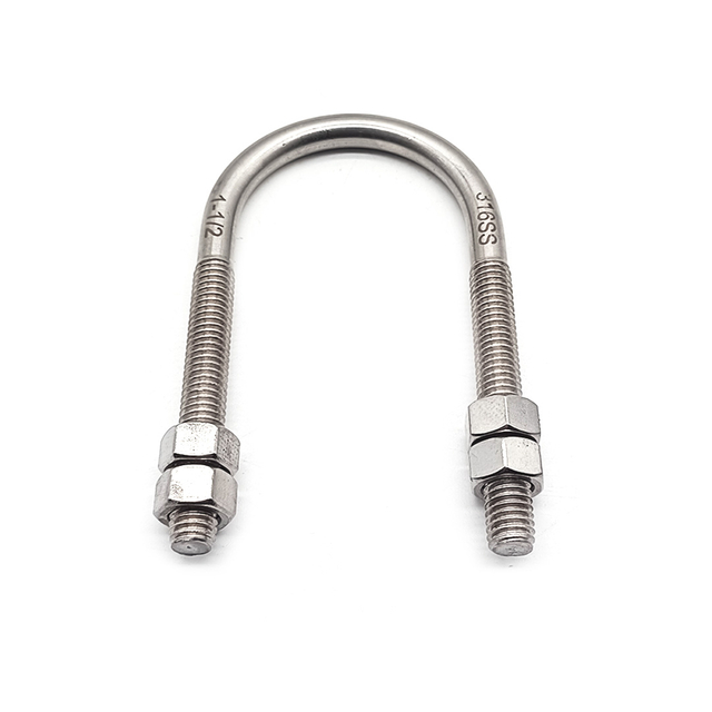 Stainless Steel 316 1-1/2 Small U Bolt with Hexagon Nuts