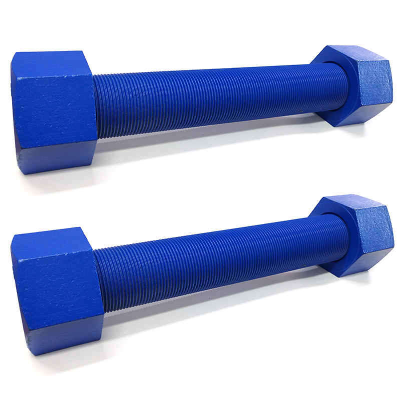 Teflon Full Threaded Carbon Stud Thread Rod Bolts And Nuts