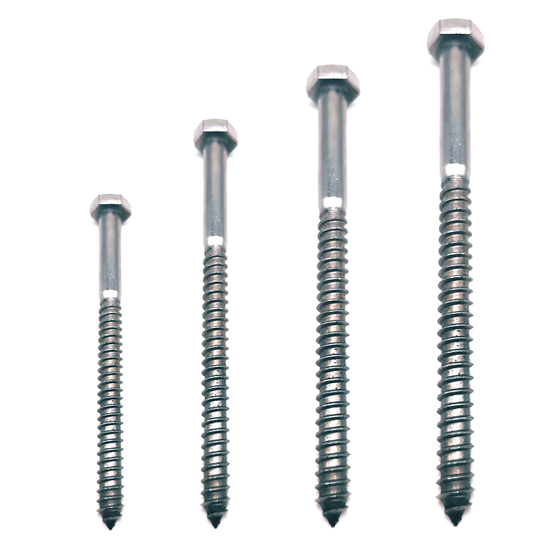DIN571 SS304 SS316 Self Tapping Stainless Steel Hexagon Head Wood Screws