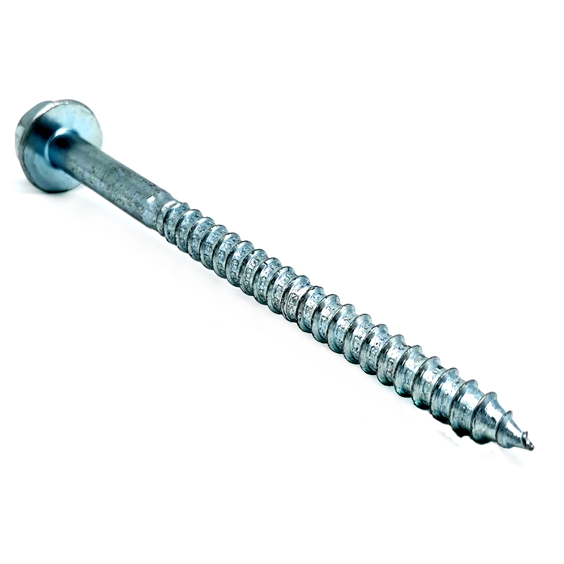 High Quality Galvanized Grade 4.8 Hexagon Flange Head Self Tapping Wood Screw