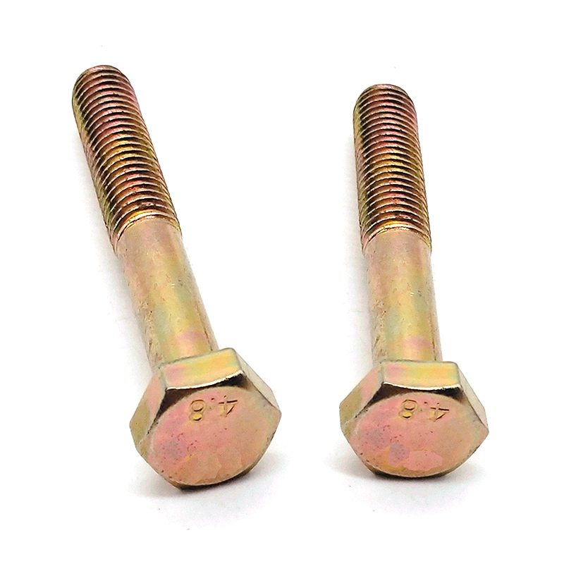 DIN931 Steel Color Zinc Plated Half Threaded Hex Head Bolts