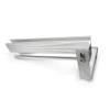 Solar Adjustable Hook And Aluminum Rail Bracket for Solar Panel Metal Roof Mounts
