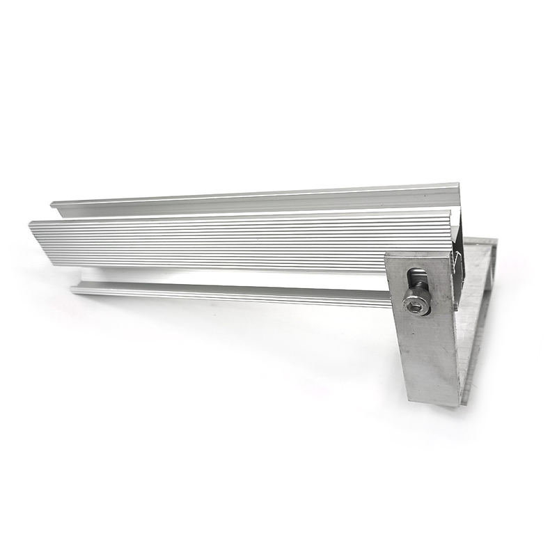 Solar Adjustable Hook And Aluminum Rail Bracket for Solar Panel Metal Roof Mounts