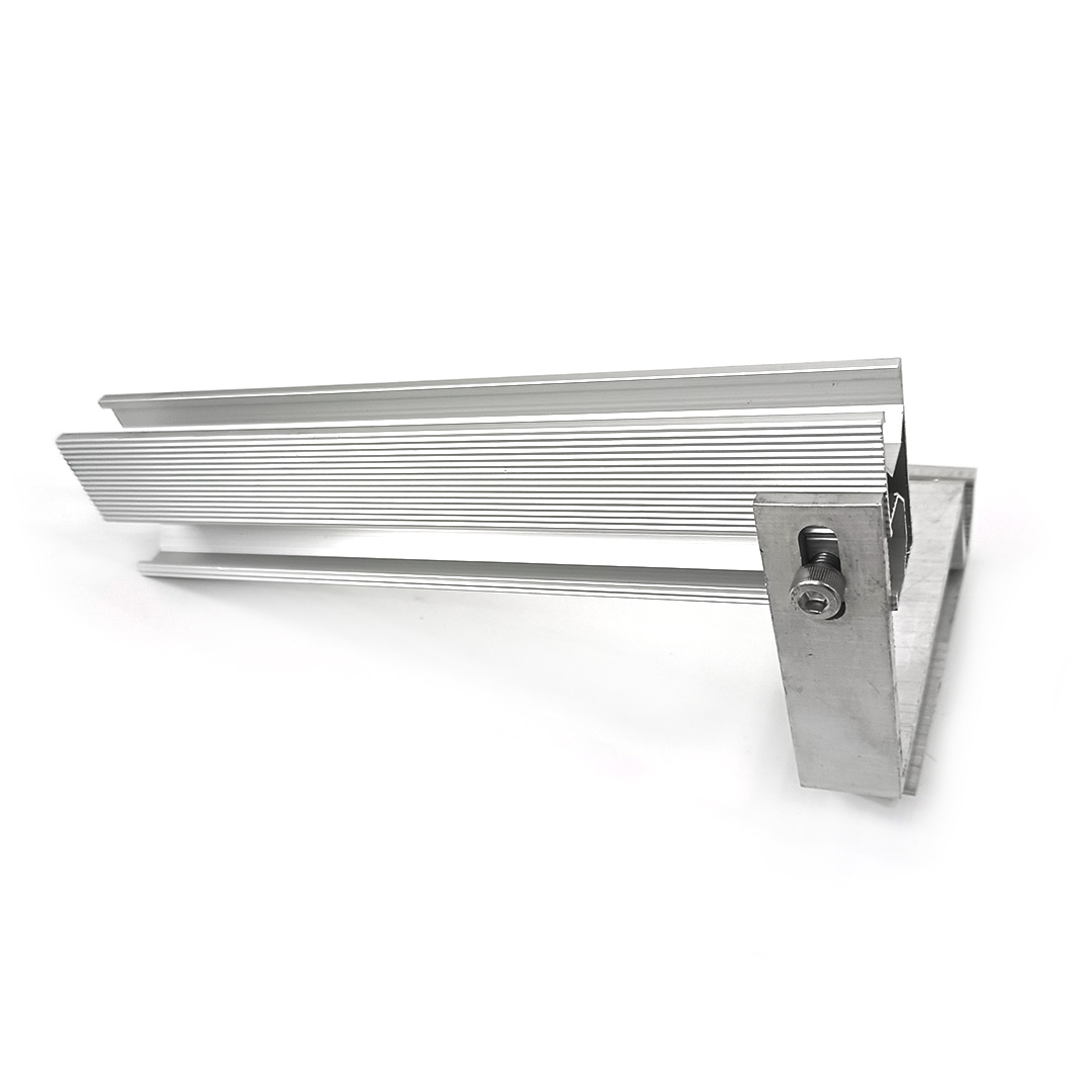 Solar Adjustable Hook And Aluminum Rail Bracket for Solar Panel Metal Roof Mounts