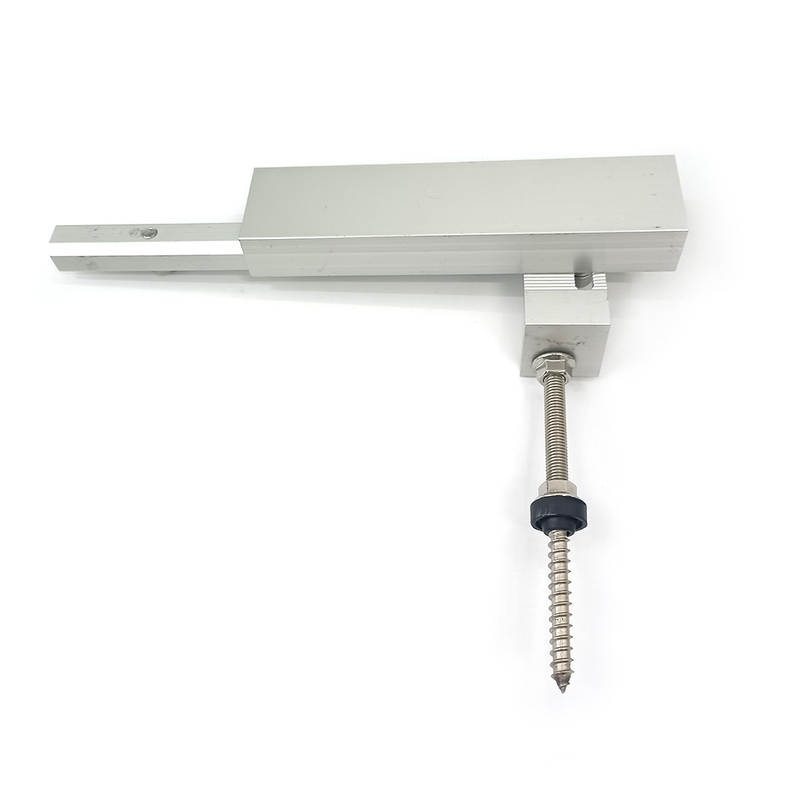 Solar Aluminum Panel Mounting Rail with Hanger Bolt And L Foot Clamp Brackets