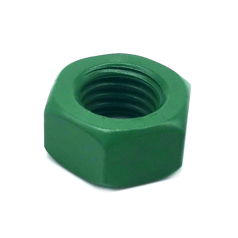 A2-70 A4-80 Stainless Steel 316 304 Green Teflon Hex Nut DIN934 