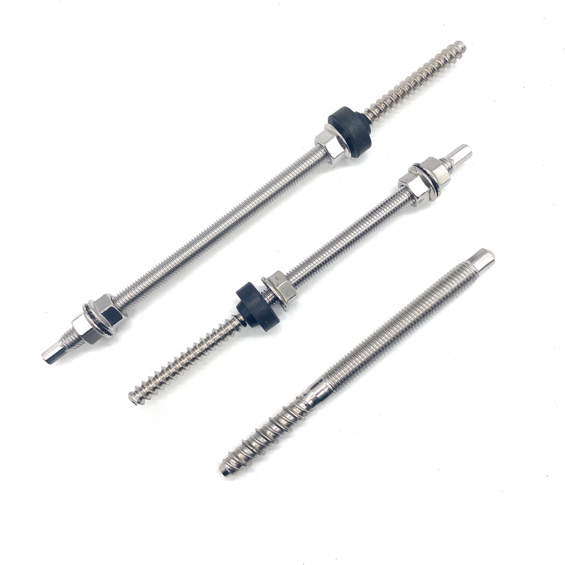 304 316 Stainless Steel Screw Dowel Double Head Hanger Bolts in Solar Mounting