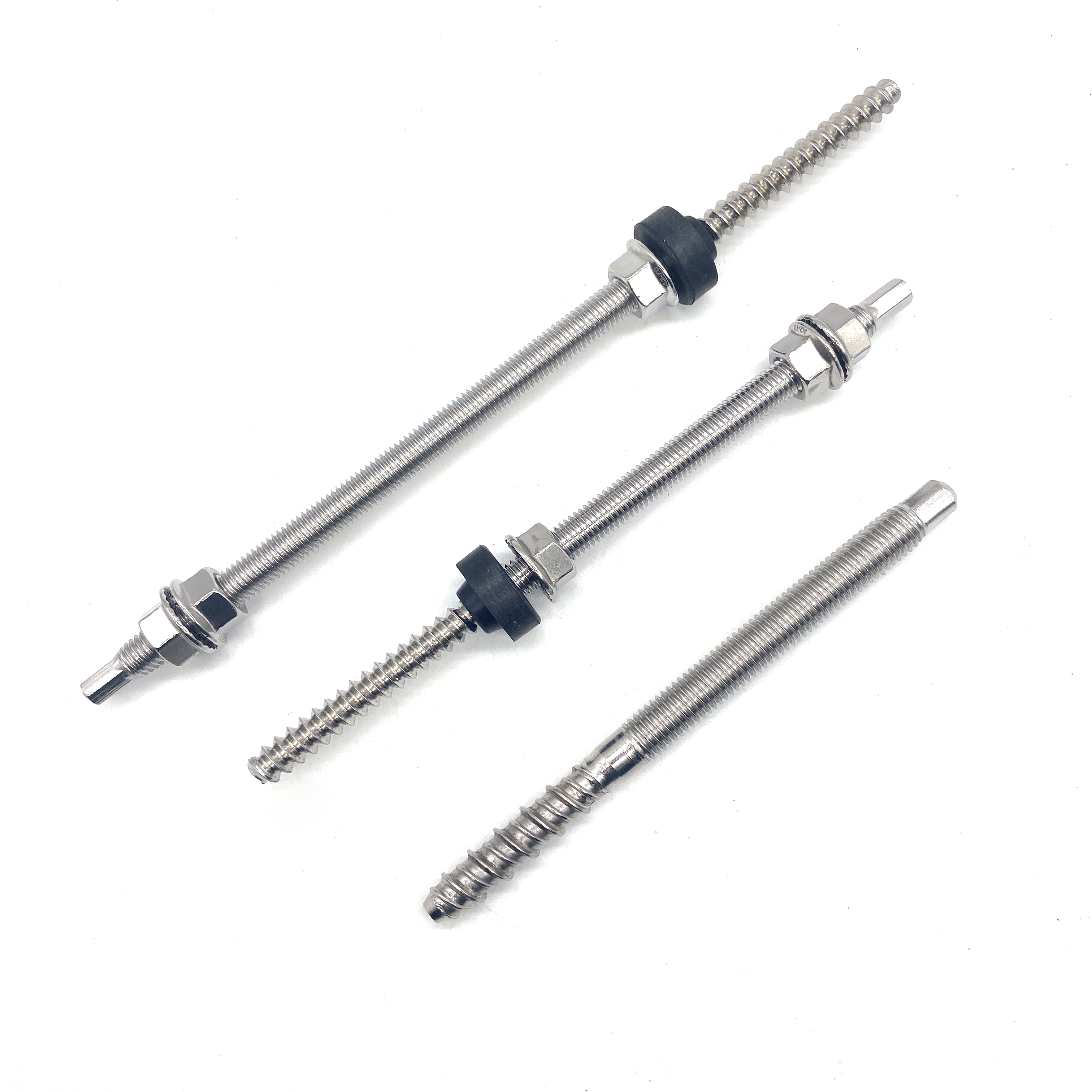 304 316 Stainless Steel Screw Dowel Double Head Hanger Bolts in Solar Mounting
