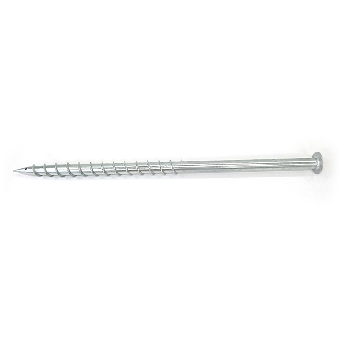 Solar Ground Mount Long Round Flange Head Earth Foundation Pile Ground Screws