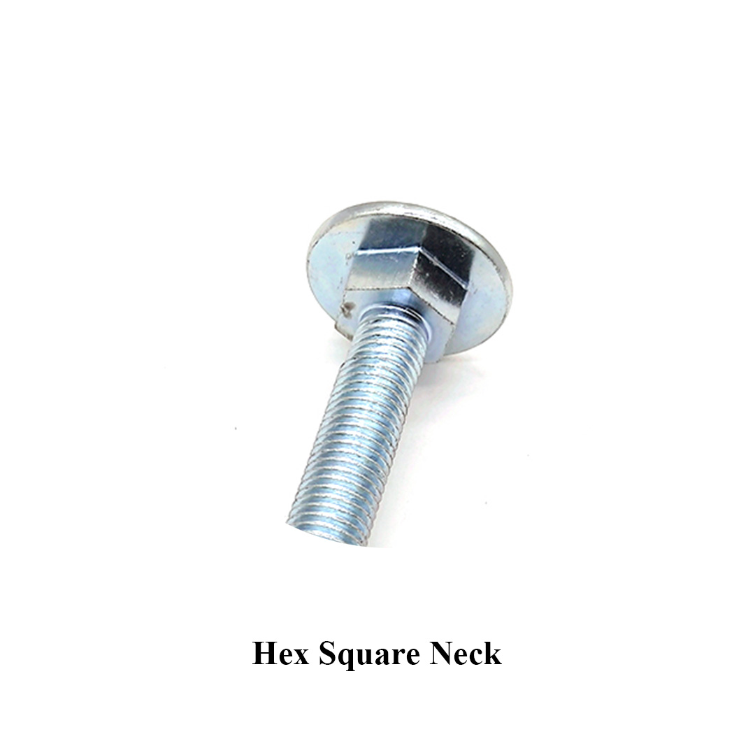 Carbon Steel DIN603 Galvanized Large Flat Head Square Neck Carriage Bolts