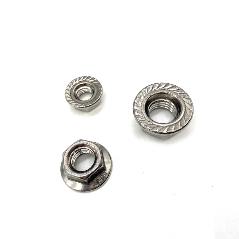 ASTM DIN 6923 M6 Stainless Steel A2 A4 Hex Flange Nut