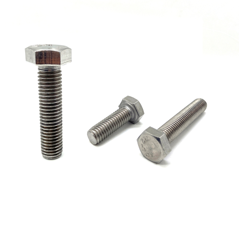  INOX A2 INOX A4 DIN933 M6 M8 Stainless Steel Hex Head Bolt