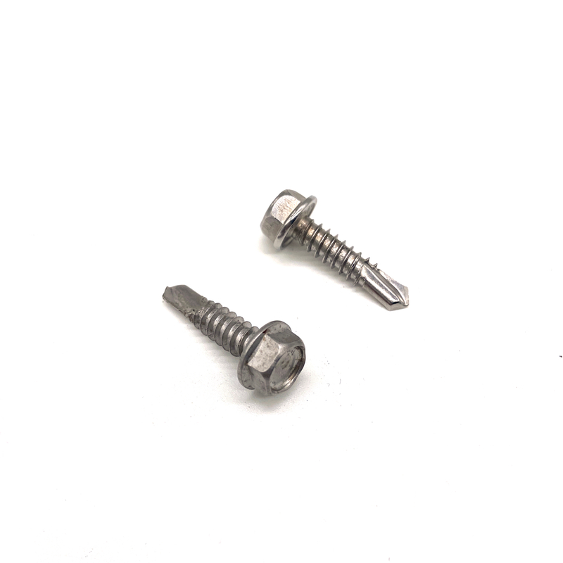 DIN7504K Stainless Steel A2-70 Flange Hexagon Head Collar Self Drilling Screws