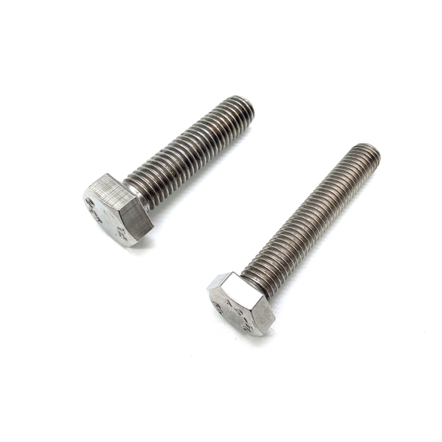 DIN933 A2-70 SS304 SS316 Stainless steel Full Threaded Hex Head Bolts , Hex Cap Screws