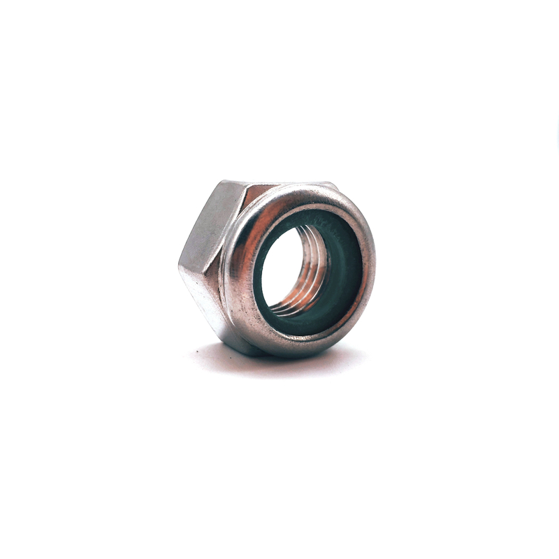 DIN985 Stainless Steel Hexagon Thick Nylon Lock Nuts with Nonmetallic Insert