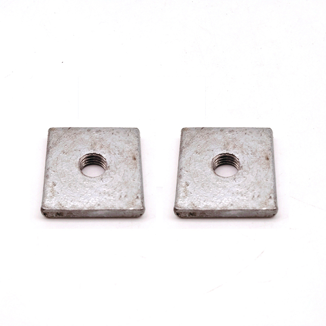 M6 M8 M10 M12 Carbon Steel HDG Stamping Square Thin Nut