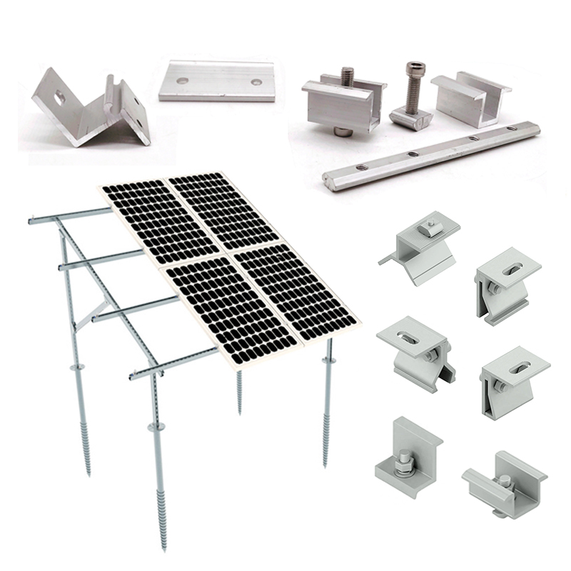 Galvanized Steel Solar Panel Support Adjustable Brackets for Flat Roof PV Mounting/ Motorhome