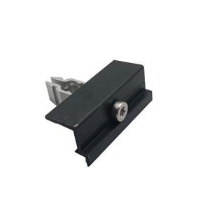 Black Aluminum Adjustable End Clamp for Solar Panels 