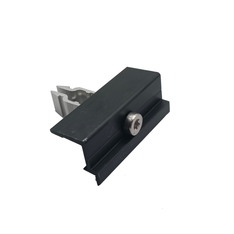 Black Aluminum Adjustable End Clamp for Solar Panels 
