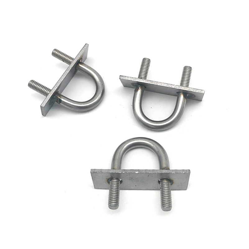 Stainless Steel 304 316 U Type Bolt with Plate Steel 