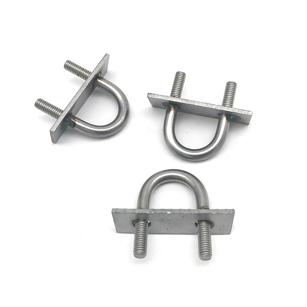 Stainless Steel 304 316 U Type Bolt with Plate Steel 