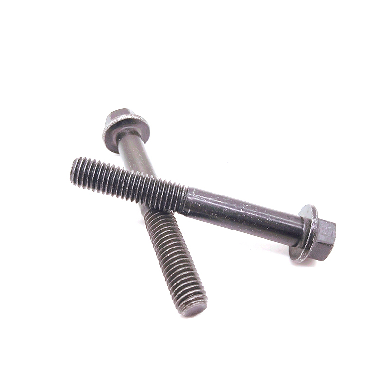  Carbon Steel Black Grade8.8 DIN6922 Hexagon Flange Bolt