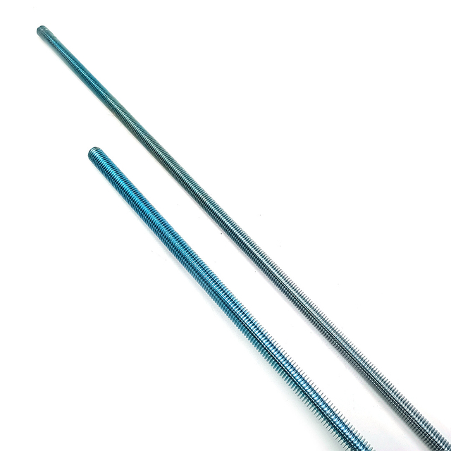 Blue Zinc Plated Galvanized Steel Customized All Threaded Rod