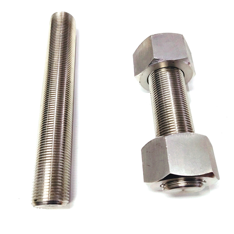A2 A4 Stainless Steel Heavy Thread Rod with Hex Nuts