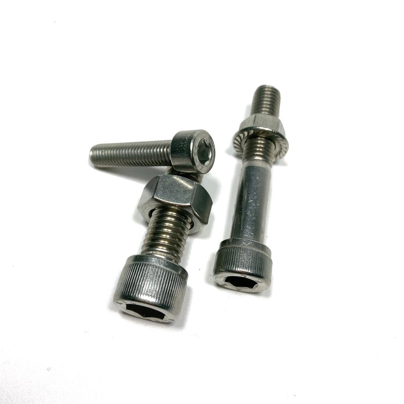 Stainless Steel A2-70 Hex Socket Head Screw DIN912 Bolt with Nut