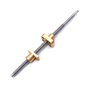 Stainless Steel Adjusted ACME Trapezoidal Thread Rod Shaft With Brass Nut