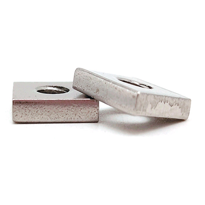 Hot Sale Stainless Steel ANSI/ASME B 18.2.2 Flat Square Sliding Washer Nuts