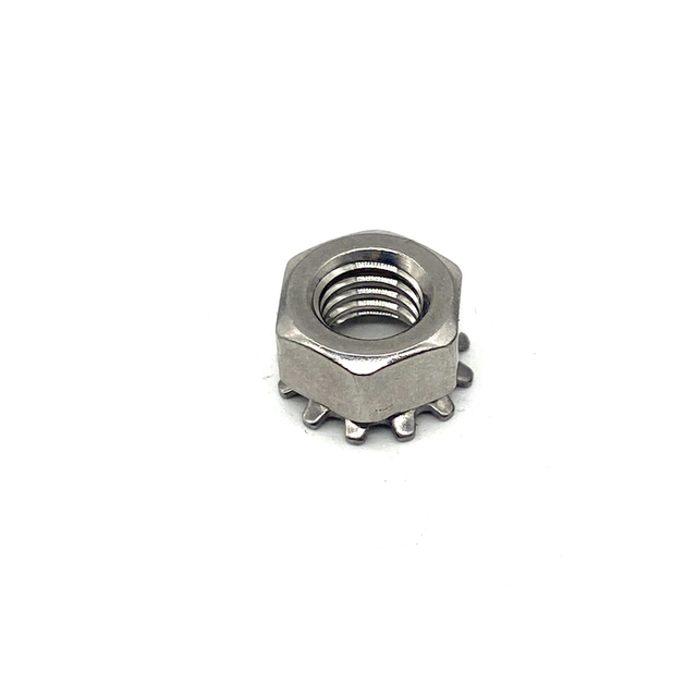 China Supplier M3 M4 M5 M6 M8 Stainless Steel 304 Kep Self Lock Nut Hex Star Nuts K-lock Nut