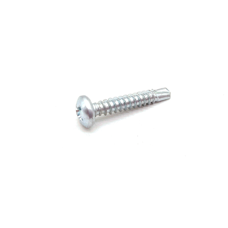Carbon Steel Zinc Plating Cross Recessed Pan Head Drilling Screws with Wood Thread ST4.2 ST4.8