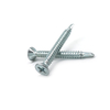 Blue White Zinc Plated Carbon Steel Cross Recessed Countersunk Head DIN7504P Self Drilling Screws