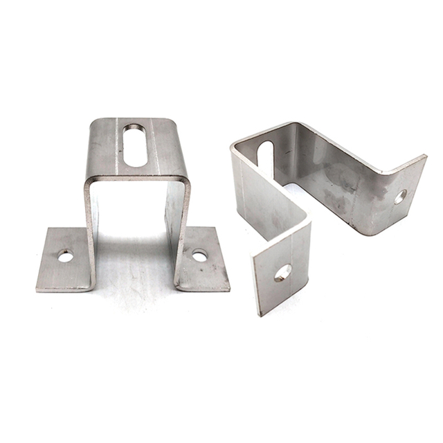 Stainless Steel U Shaped Hook Bracket Channel Clamp Metal Wall Brackets for Mounting