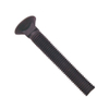 Long Blackened Carbon Steel Flat Head Coach Bolt