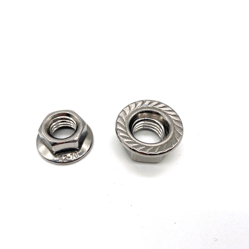 ASTM DIN 6923 M6 Stainless Steel A2 A4 Hex Flange Nut