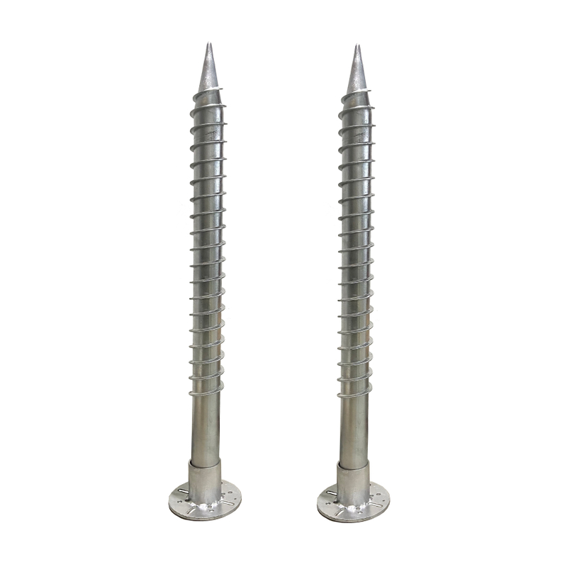 Hot DIP Galvanized Q235 1200mm 1600mm Solar System Ground Screw for Solar Mounting