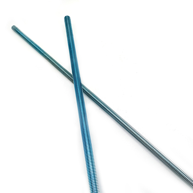 Blue Zinc Plated Galvanized Steel Customized All Threaded Rod