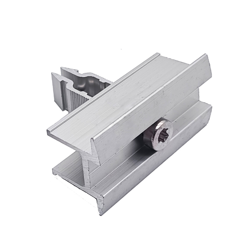 Aluminum AL6005/AL6063 Solar Mounting System Accessories Solar Panel Mid Clamp 