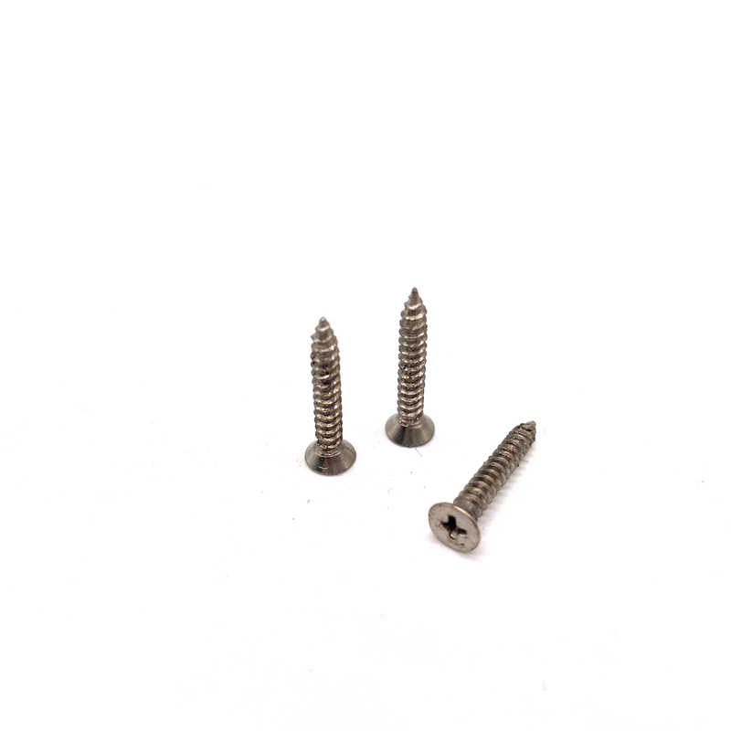  ANSI/ASME B 18.6.5M Stainless Steel Cross Recessed Slotted Countersunk Head Self Tapping Screw 